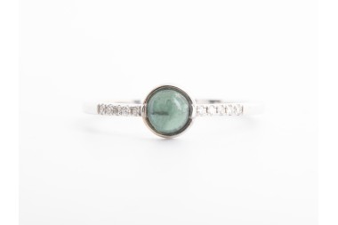 Anillo Amaia en oro blanco