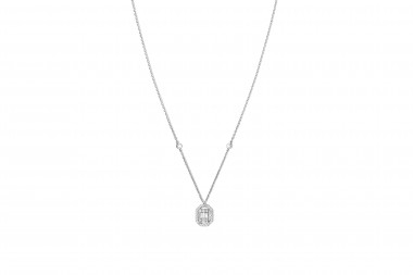 Collar Djula con diamantes en oro blanco