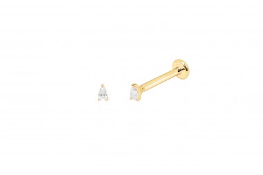 Piercing Djula con brillante en oro amarillo