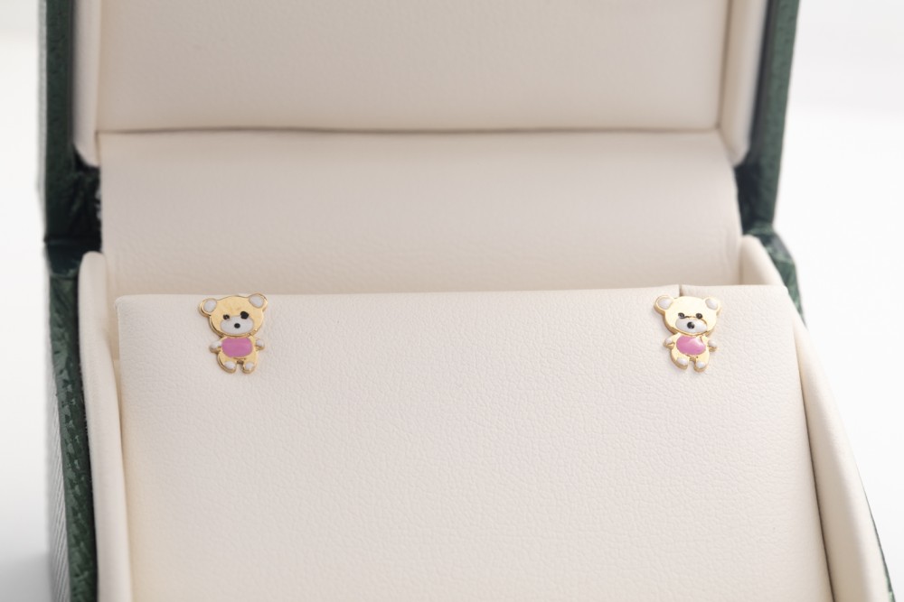 Aretes para bebés ositos