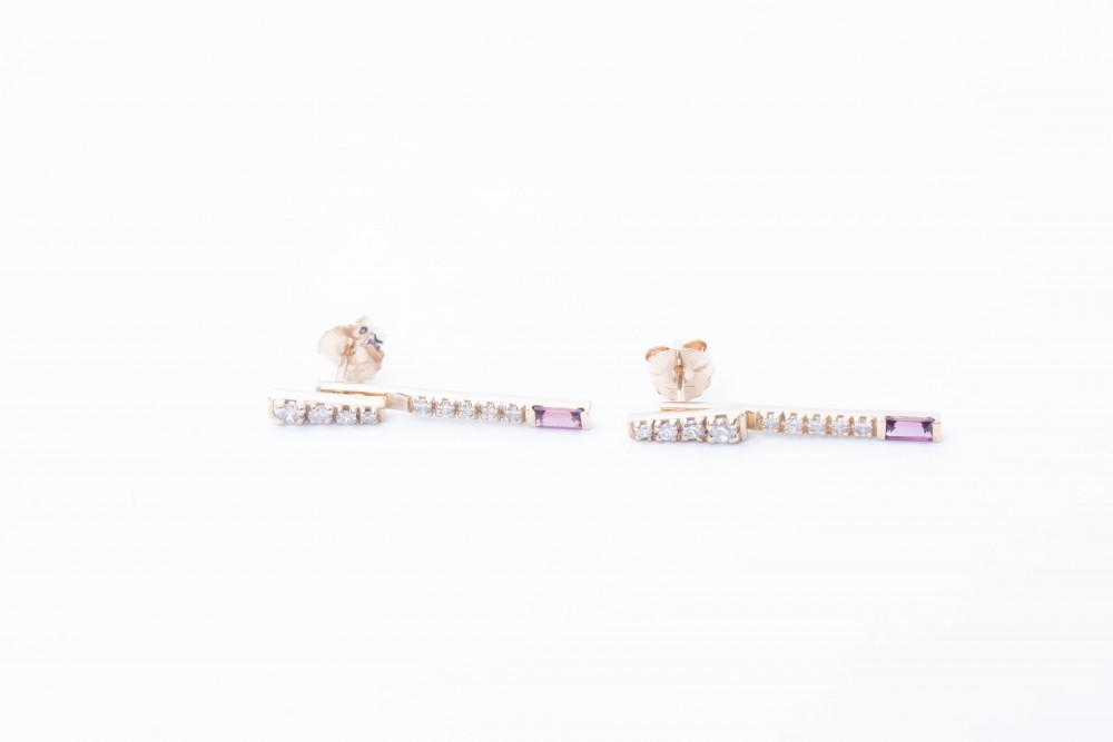 ARETES CON BRILLANTES
