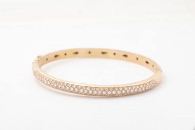 Pulsera aro con diamantes