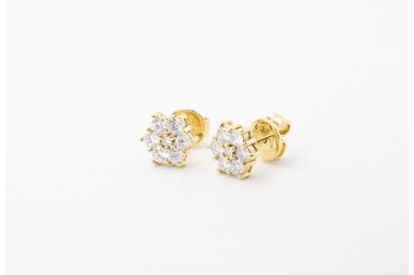 ARETES CON BRILLANTES