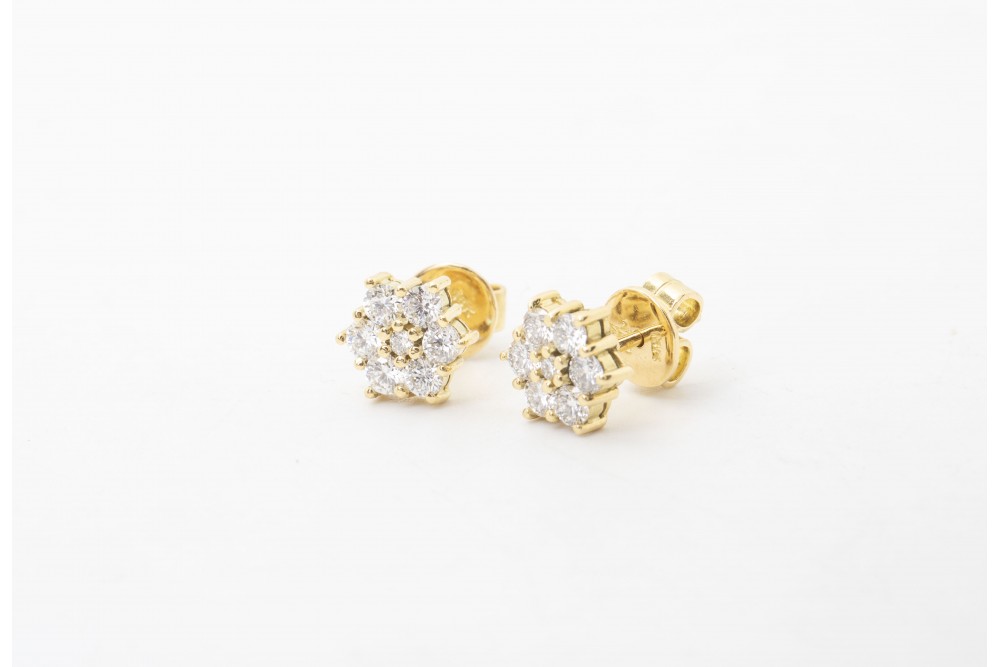 ARETES CON BRILLANTES