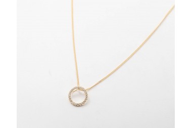 Dije círculo de la vida con diamantes