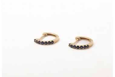 Argollas con zafiros
