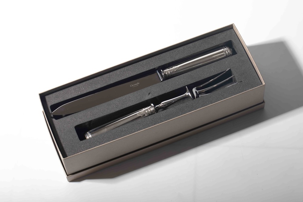 SET CUCHILLO Y TENEDOR TRINCHAR CHRISTOFLE