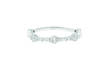 Anillo Djula con brillantes en oro blanco